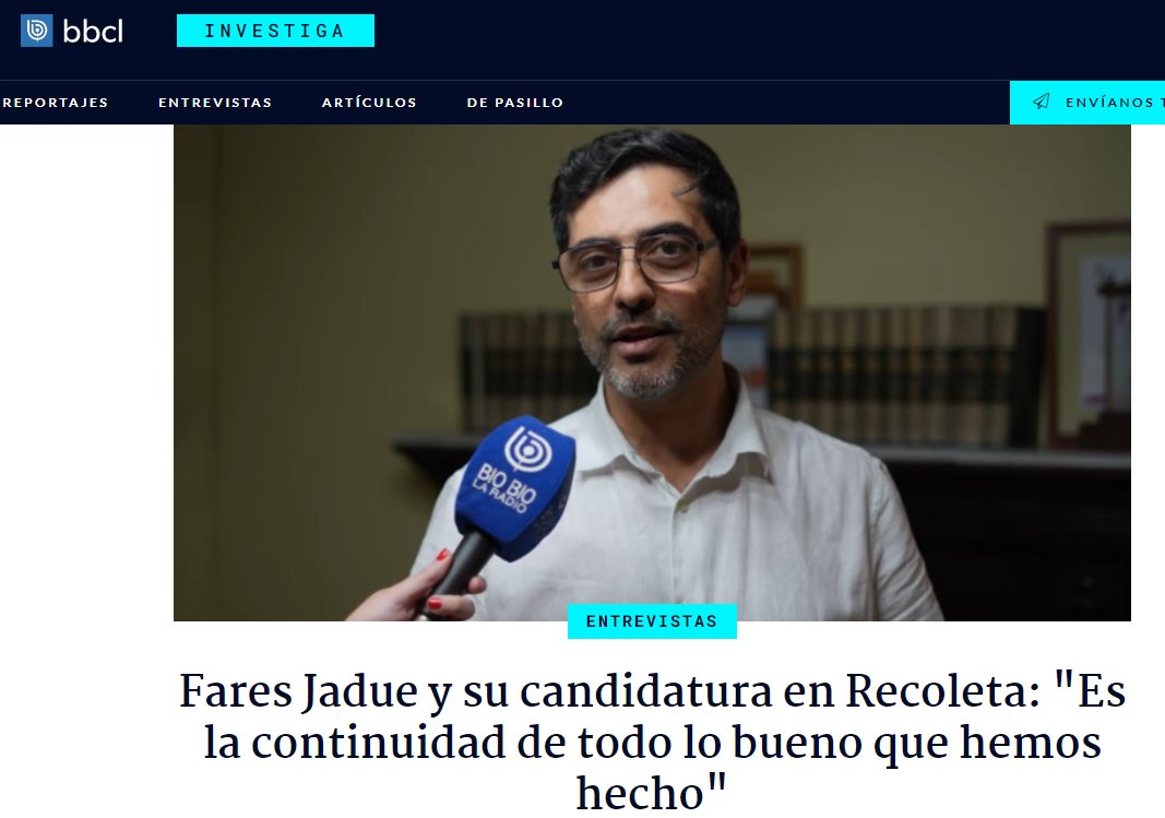 Más de lo mismo... ¿En serio @FaresJadue crees que #Recoleta se merece otra administración municipal tan mediocre en manos del @PCdeChile? No pueden ser modelo de nadie con un alcalde, @danieljadue, imputado por múltiples delitos contra el patrimonio fiscal. #DelincuenteSerial