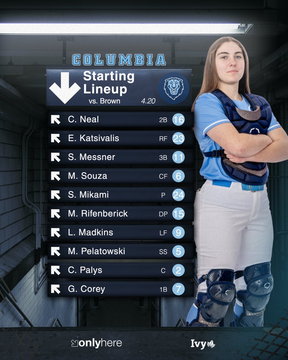 The game two lineup is set!

📺 es.pn/3Up7or3 
📊 bit.ly/3UpsUfh 

#RoarLionRoar | #Invest