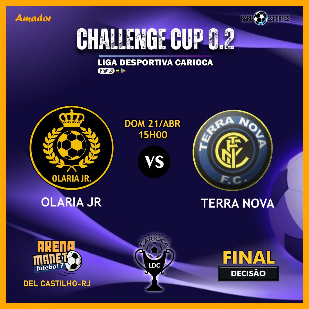 olariajr's tweet photo. AMANHÃ É DIA DE FINAL 👏🏼

       OLARIA X Terra nova 
                     
                   15:00
      
        Local: Arena mannet 🏟

Contamos com o apoio da nossa torcida pra lotar 🔥

"Acima de tudo, abaixo de Deus" 🖤💛#RumoAoTítulo 🏆 https://t.co/5VVTHsuwUu