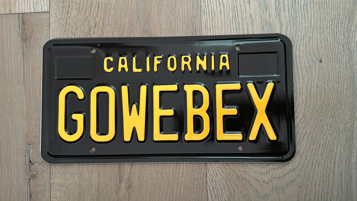 My first of 3 license plates came in today. Very excited to change out the license plates on my car.