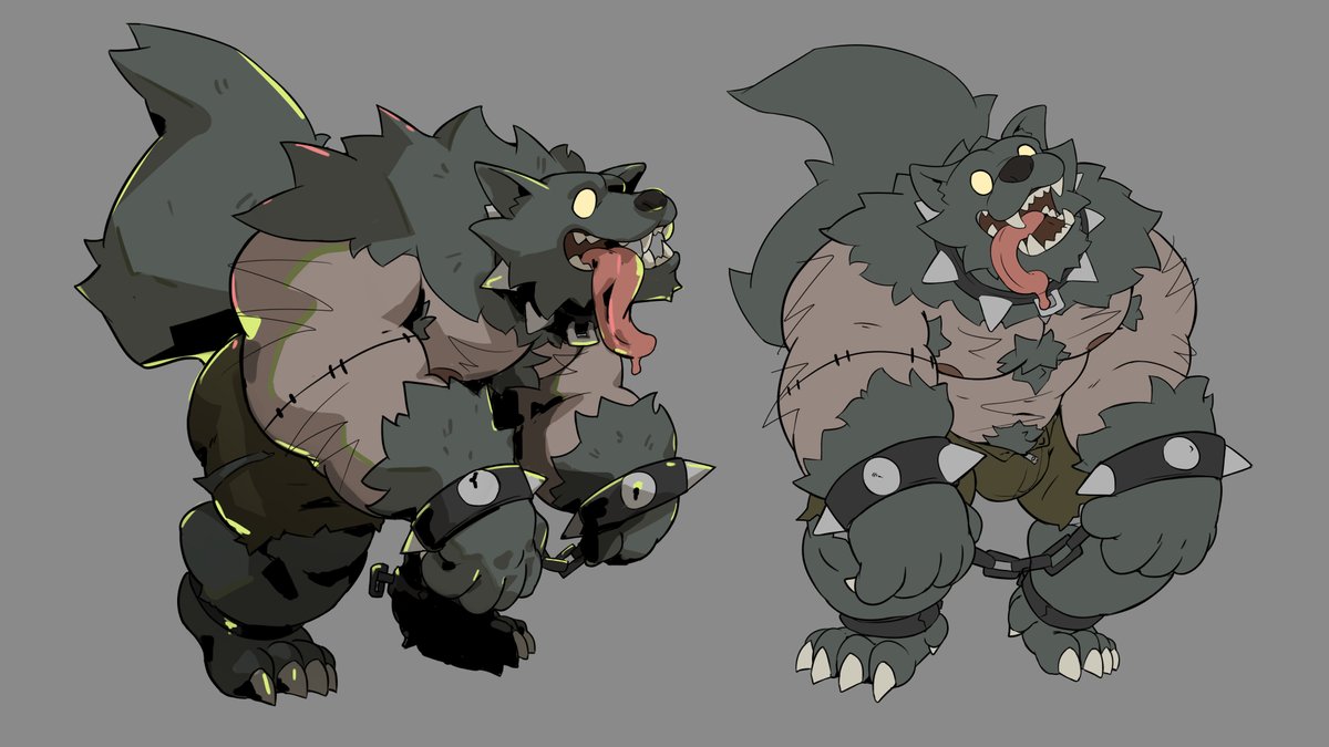 DontEatBrain's tweet photo. I'm definitely not gonna have time to stream this month... 
Well... Here is a little bit of the werewolf we were making with some budget Hades style I'm going with. https://t.co/ki5CXnBDaW
