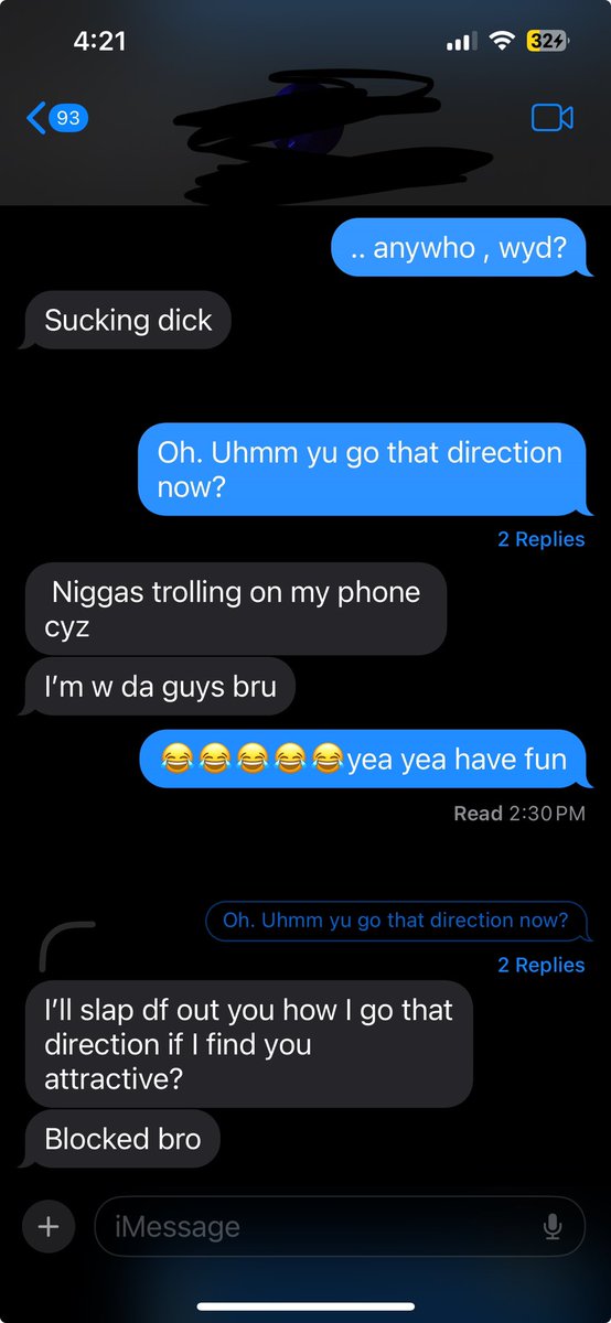 vae4lifeee's tweet photo. How I get blocked bc you said u was sucking dck?🥱🤣 https://t.co/A9GftfWCiF