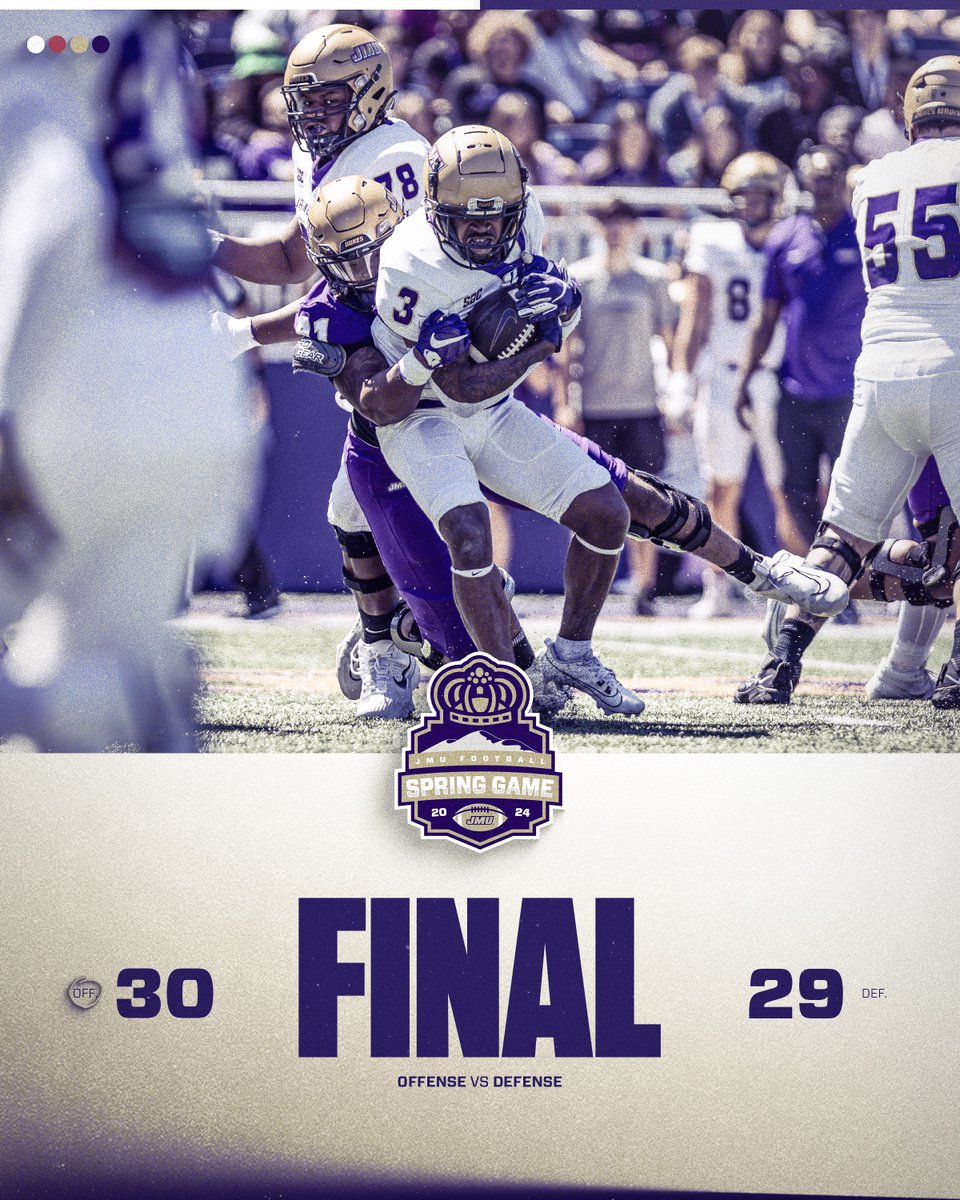 It's a walk-off touchdown and two-point conversion for the offense!

What a game. Thank you JMU Nation for making today so great!

#GoDukes