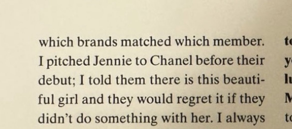 GeeEun (GD stylist) said that she pitched #jennie to Chanel. 

“I told them there is this beautiful girl and they will regret it if they didn’t do something with her”  Jennie was never chosen by chanel and Karl Lagerfeld didn’t pick her either, it’s all #gdragon connections.