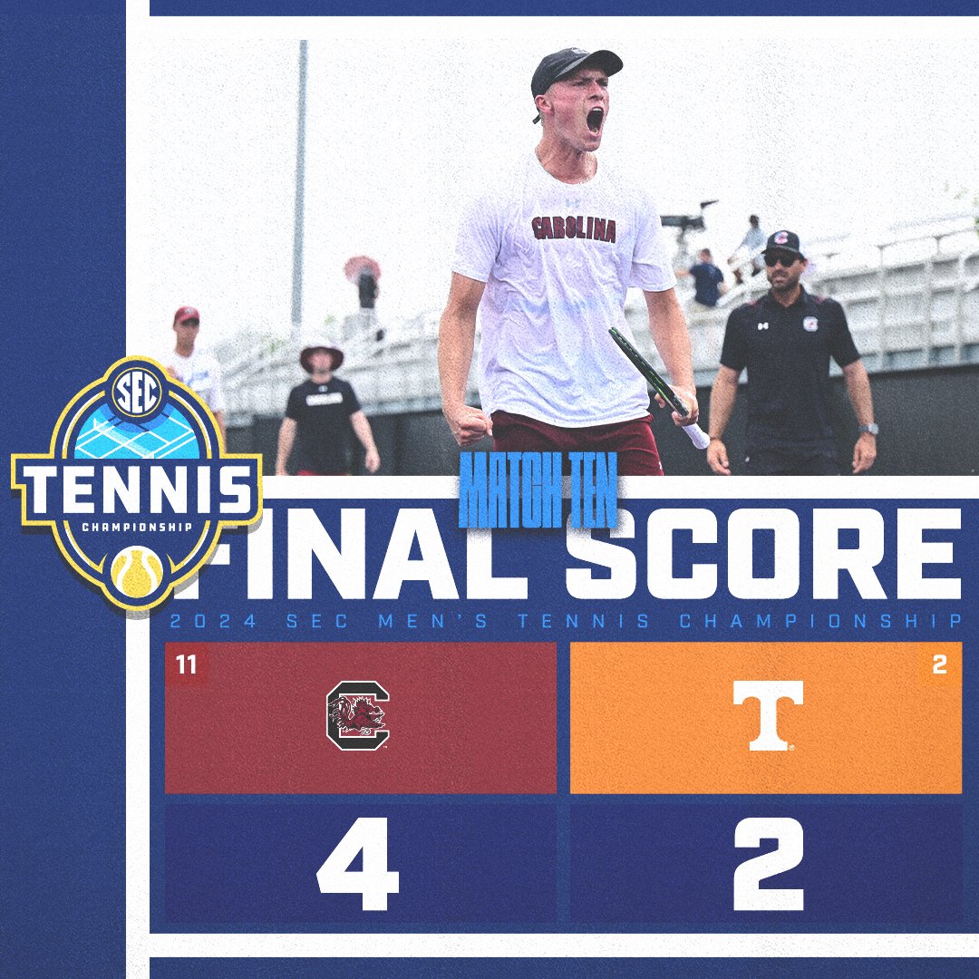 Moving on!

@GamecockMTennis advances to the Championship after knocking off Tennessee!

#SECTennis x #SECChampionship