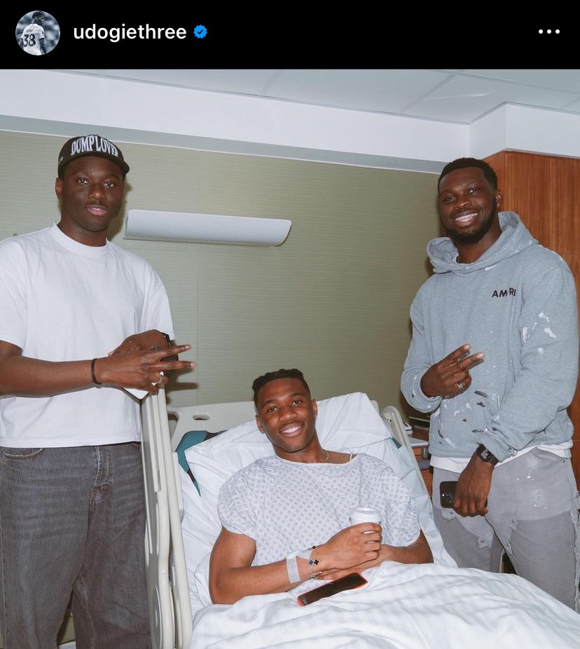 Udogie has announced on Instagram he’s out for the rest of the season after an operation.
