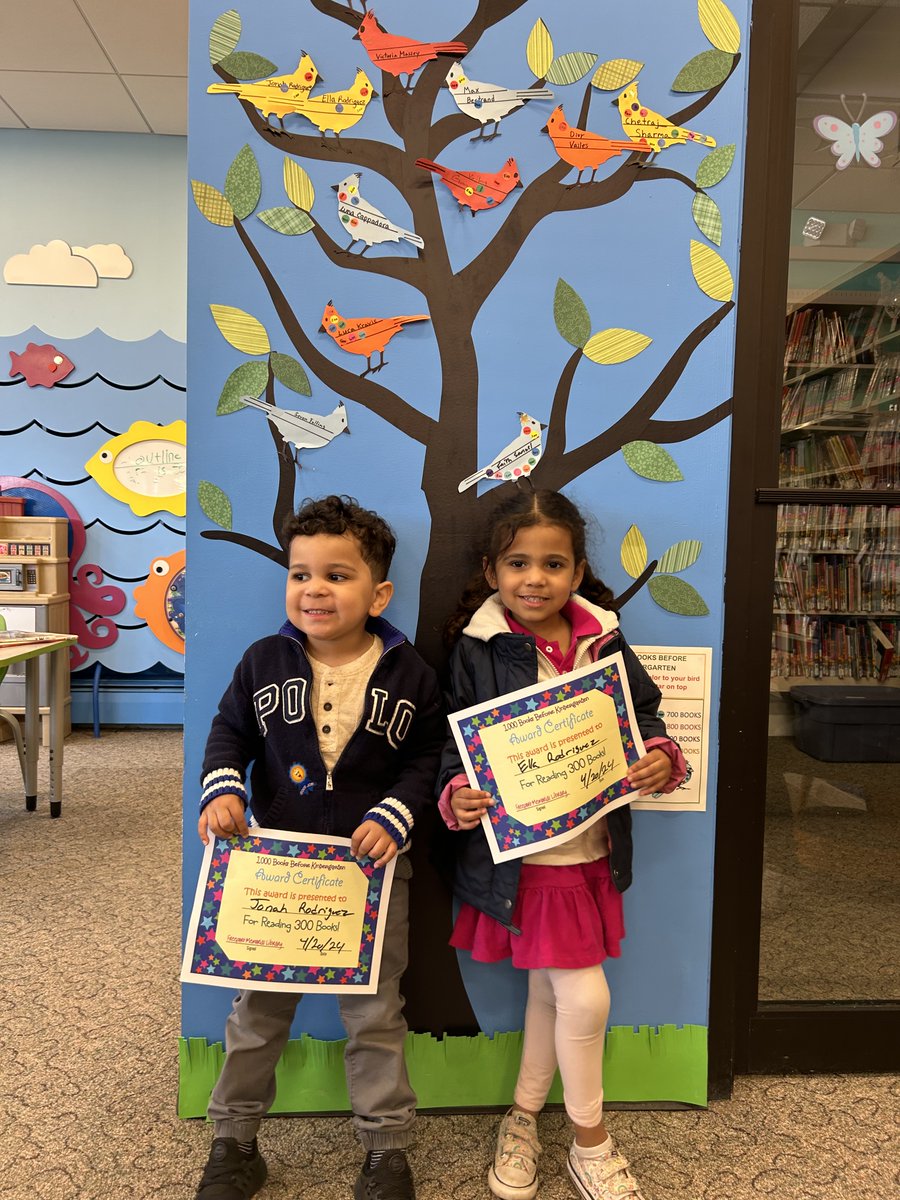 Jonah and Ella have read 300 books so far! They are well on their way to reading 1000 Books Before Kindergarten. #freeportny #freeportlibrary #1000booksbeforekindergarten