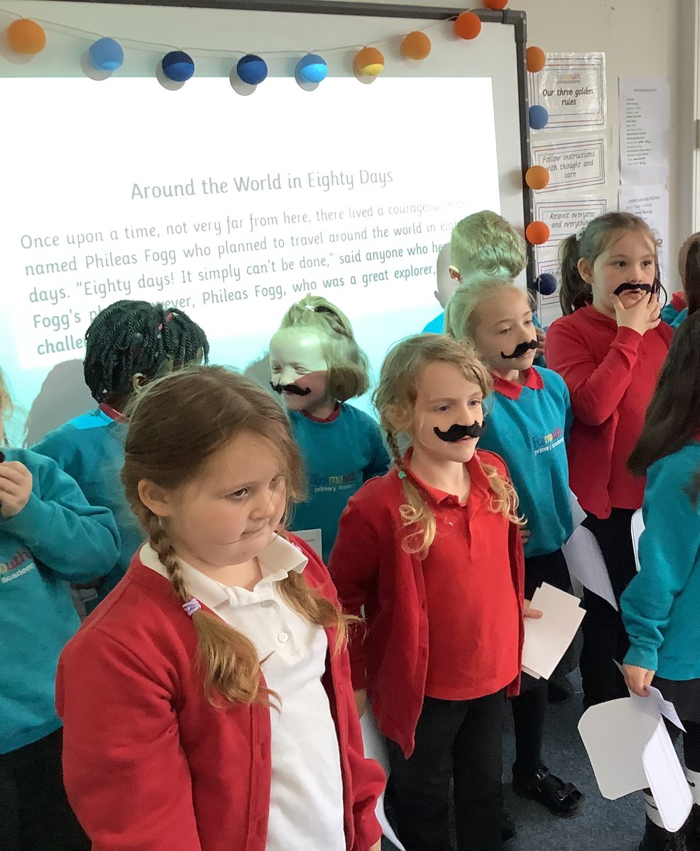 For their #literacy hook to begin this half term, Limpets have been using role play to #explore a Journey Tale. They listened to 'Around the world in 80 days'. They used props and even dressed up to look like Phileas Fogg! #FunLearning #InteractiveLearning @kernow_learning