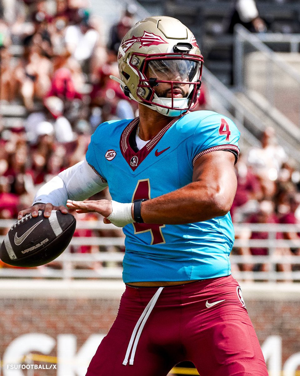 These FSU turquoise jerseys 😮‍💨 (📸 @FSUFootball)