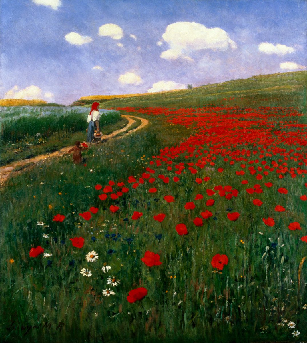 poppies in the field.. 🎨 Pal Szinyei Merse