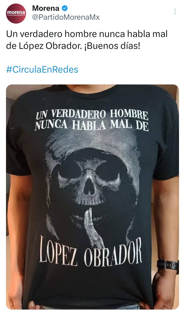 Adrián LeBarón (@adrianlebaron) on Twitter photo Esta imagen explica tanto del gobierno de <a href="/lopezobrador_/">Andrés Manuel</a>: la muerte callando, las palabras dividiendo, ellos dicen ser los buenos, los demás no existimos, no somos "verdaderos".
Pronto se va y ya sin él, tenemos que volver a vernos como hermanos, nos tocará reconciliarnos, Esta imagen explica tanto del gobierno de <a href="/lopezobrador_/">Andrés Manuel</a>: la muerte callando, las palabras dividiendo, ellos dicen ser los buenos, los demás no existimos, no somos "verdaderos".
Pronto se va y ya sin él, tenemos que volver a vernos como hermanos, nos tocará reconciliarnos,
