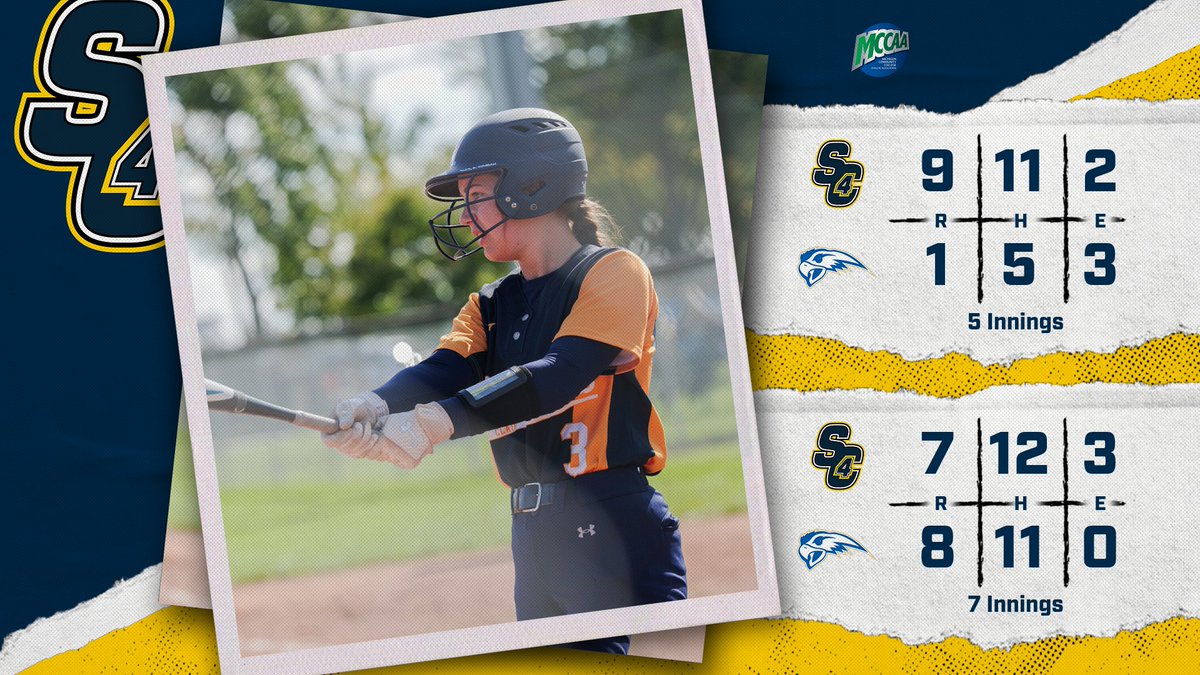 🥎 Softball Results The Skippers split with Henry Ford College. They're back at it tomorrow on the road at Mott CC. #SkipperPride