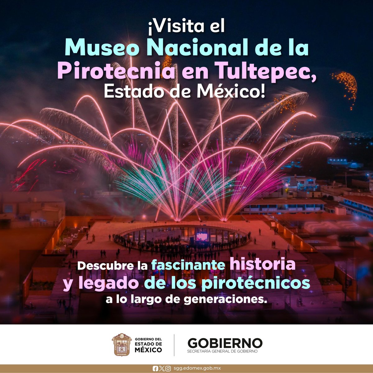 ¡Descubre la fascinante historia detrás de los fuegos artificiales en el Museo de la Pirotecnia en #Tultepec! Ven y vive una experiencia única llena de color, tradición y arte, solo en el #EstadoDeMéxico. #EdoMex