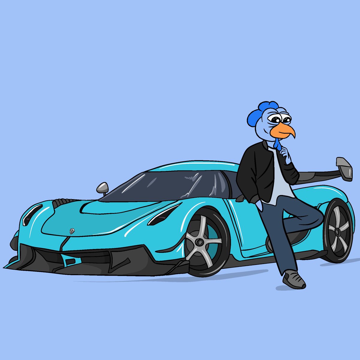 Fine, maybe $ROOST can’t ride in the Bugatti yet. What about your new Koenigsegg @cobratate?