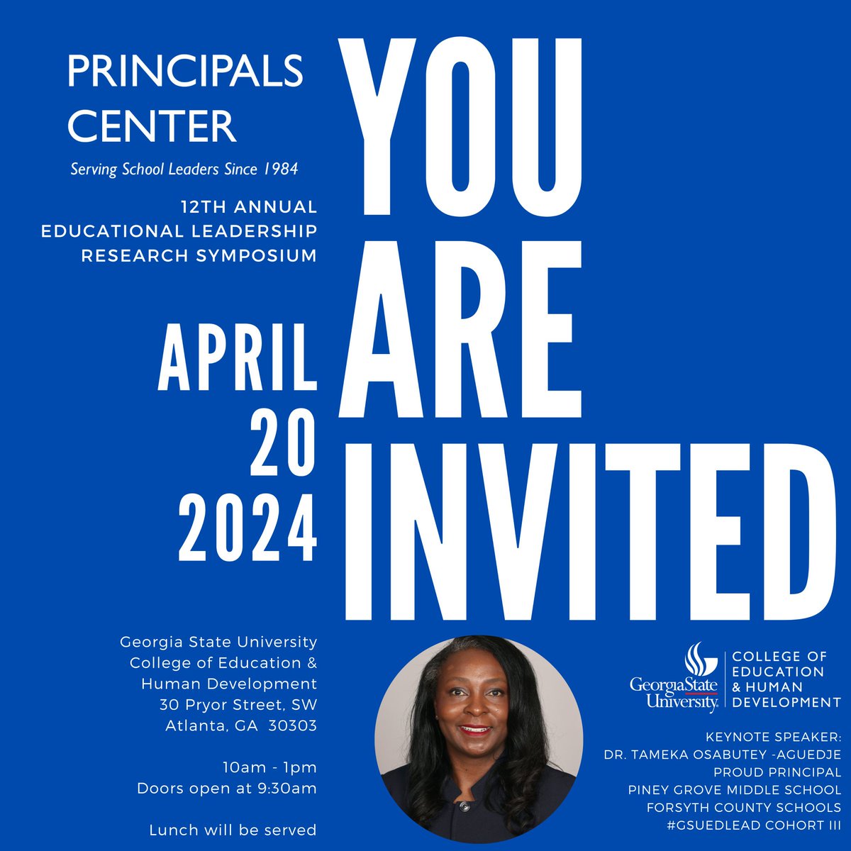 Kudos to the amazing educators who participated in today's symposium hosted by @PrincipalsCtr and @GSUEdLead!  What a great example of iron sharpening iron!  I'm equally grateful to have shared space with my Tier 2 Cohort peers and for the pleasant surprise of receiving an award.