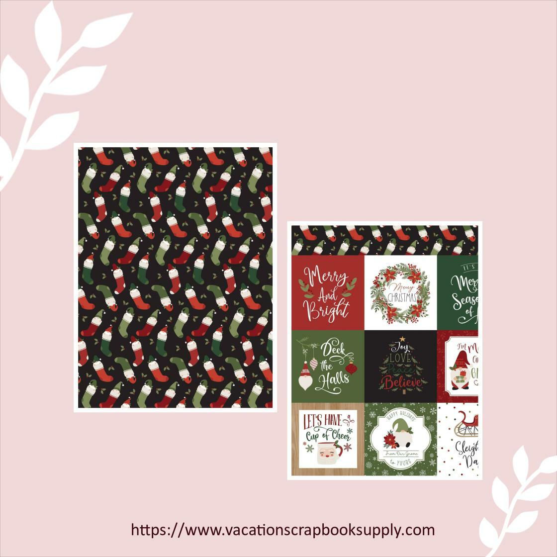 Gnome For Christmas Collection 4x4 Journaling Cards 12 x 12 Double-Sided Scrapbook Paper by Echo Park Paper #scrapbooksupplies #doyoucrop
Buy here vacationscrapbooksupply.com/products/gnome…