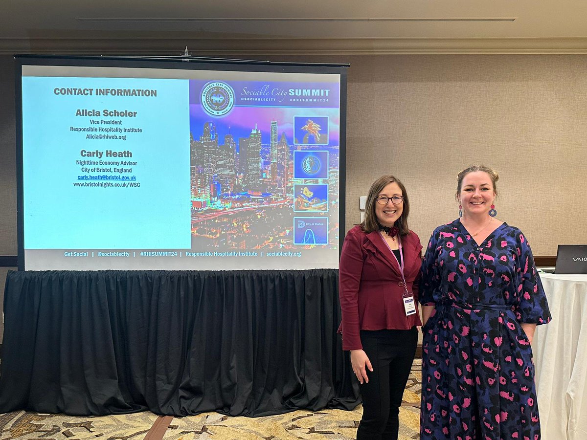 sociablecity's tweet photo. Improving #WomenSafety in #SocialDistricts and #SocialVenues makes everyone safer. Interactive workshop led by RHI’s VP @AliciaScholer and @Carlybag @BristolNightsHQ at #RHIsummit24 https://t.co/aWEbQNaMqn