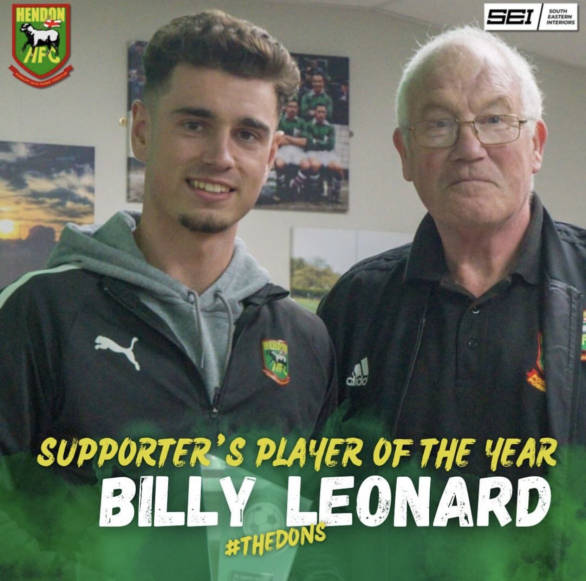 Players player &amp; Supporters player of the year💚
Thank you to all my team mates &amp; the Hendon fans for voting me👏🏼<a href="/HendonFC/">Hendon Football Club</a>