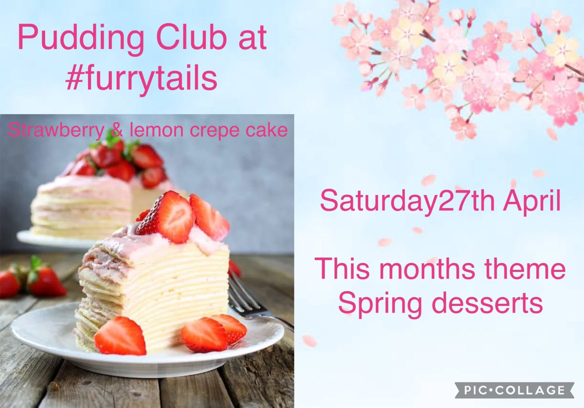 Well goodbye from us, we’ve left some Cocktails/Mocktails and Key Lime cake on the bar #FurryTails Next Saturday is Pudding Club