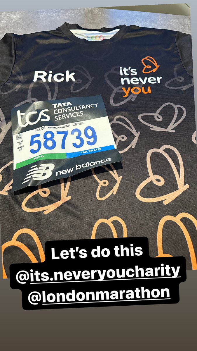 Let’s go running! @LondonMarathon @ItsNeverYou22 🏃‍♂️🙌