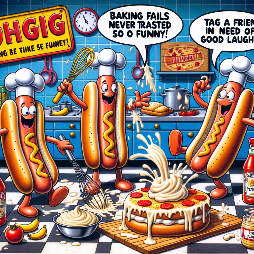 Whisked away by hotdogs in kitchen chaos! Ever had a 'bun-fortuna-dough' baking blunder? Pour your floury tales into the comments!
#hotdog #GlizzBizz #GlizzGod #KitchenChaos #BunFortunaDough

🌭 ~> linktr.ee/glizzbizz <~ 🌭