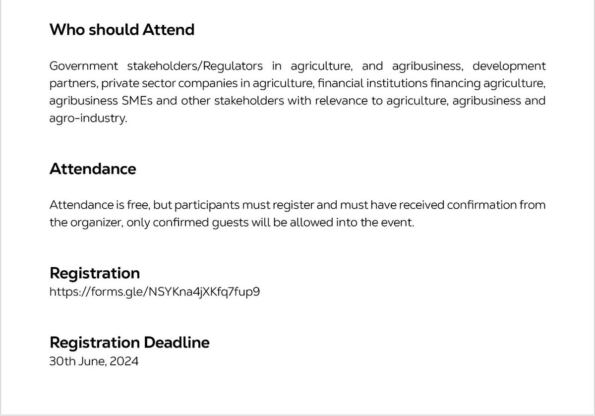 On July 11th 2024– @FranceInNigeria and JR Farms will be hosting High Level Delegation from the French Ministry of Agriculture to a “High Level Agribusiness Engagement and Networking Session” in Lagos as part of their working visit to Nigeria. Register: docs.google.com/forms/d/e/1FAI…