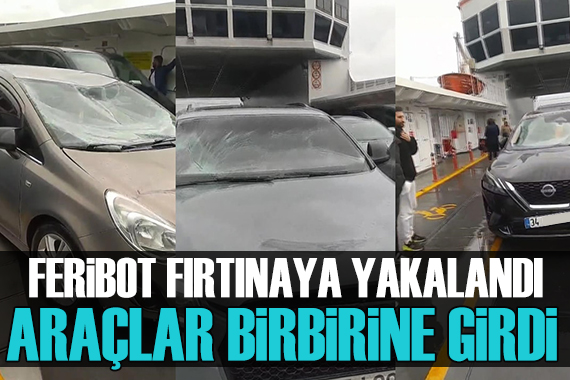 Yalova-Yenikapı feribotunda korku dolu anlar: Araçlar birbirine girdi tinyurl.com/ysxnev6y #fırtına #Yalova #feribot