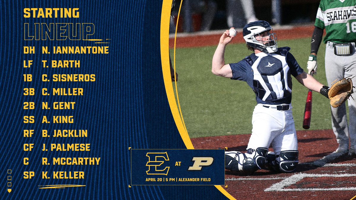 Here's how the Bucs will line up tonight against Purdue! #Together | #ETSUTough 🏴‍☠️