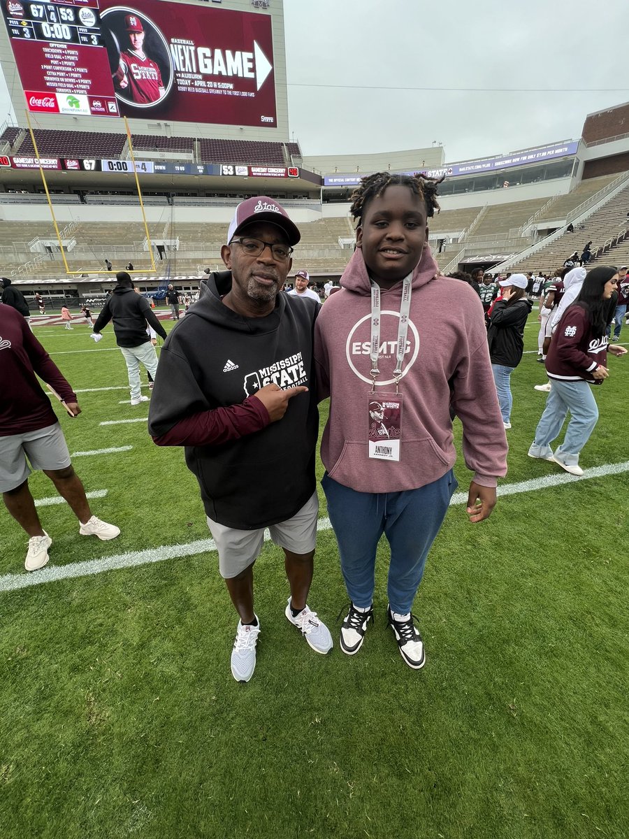 Had a great time at Mississippi state spring state @timwashington52 @coachdt48 @JahlonHarris