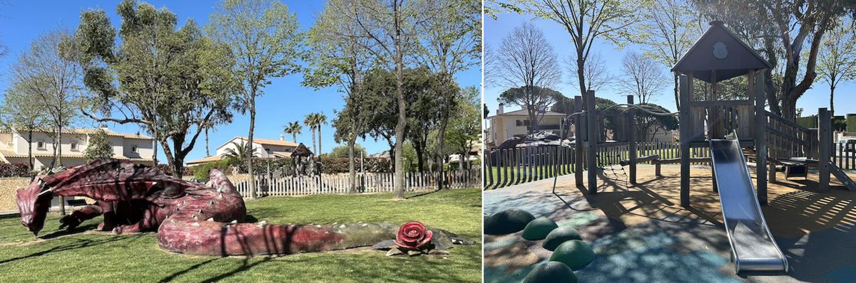 T'has trobat alguna vegada una rosa i un drac en un parc? 🐉 Probablement no com el que hi ha al Parc de Torrebosca, a Platja d'Aro. Ideal per passar una bona estona el dia de #SantJordi,🤫 o qualsevol altre... el Drac no marxa! 😉 sortirambnens.com/excursions-amb…  #sortirambnens #ambnens