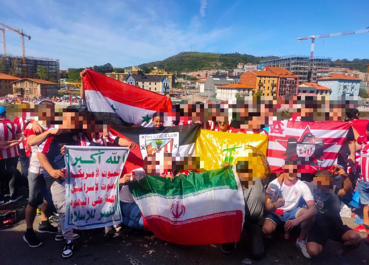 🇪🇸 Axis of resistance flags at Athletic Bilbao and Granada match in Spain