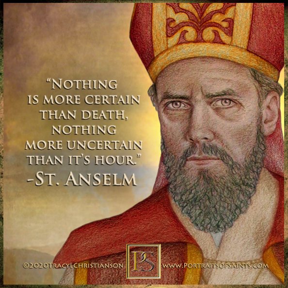 Happy Feast Day
 St Anselm, pray for us! 
A Doctor of the Church & called the “Father of Scholasticism”. 
His writings are comparable to St. Augustine’s. 
bit.ly/2PUS2fj