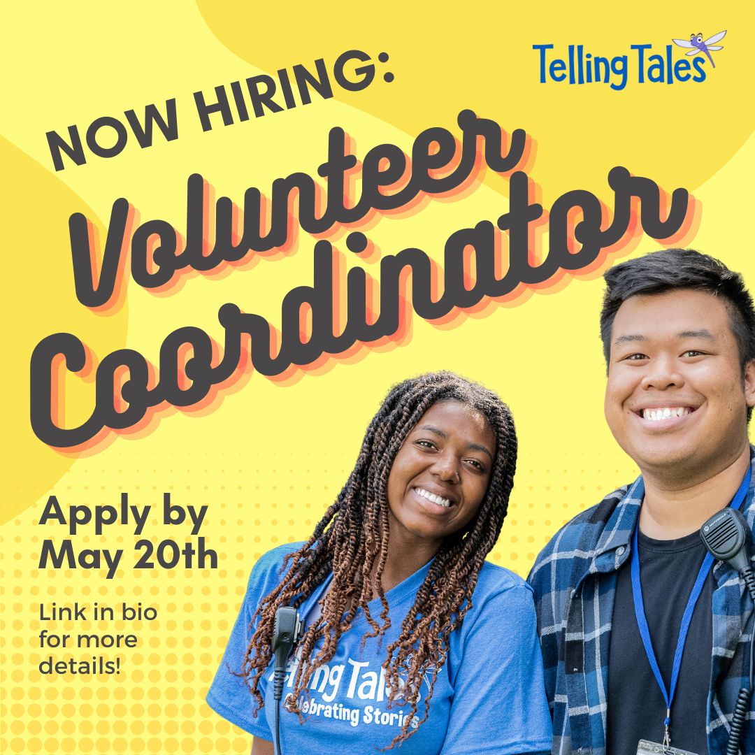 ✨ We're hiring! ✨ CANADA SUMMER JOBS FOR CANADIANS UNDER 30! ✨  Telling Tales is seeking a qualified Volunteer Coordinator to help recruit and wrangle our Festival Volunteers! Apply by May 20th!

#CanadaSummerJobs #VolunteerCoordinator #Hiring #FestivalJobs #SummerJobs