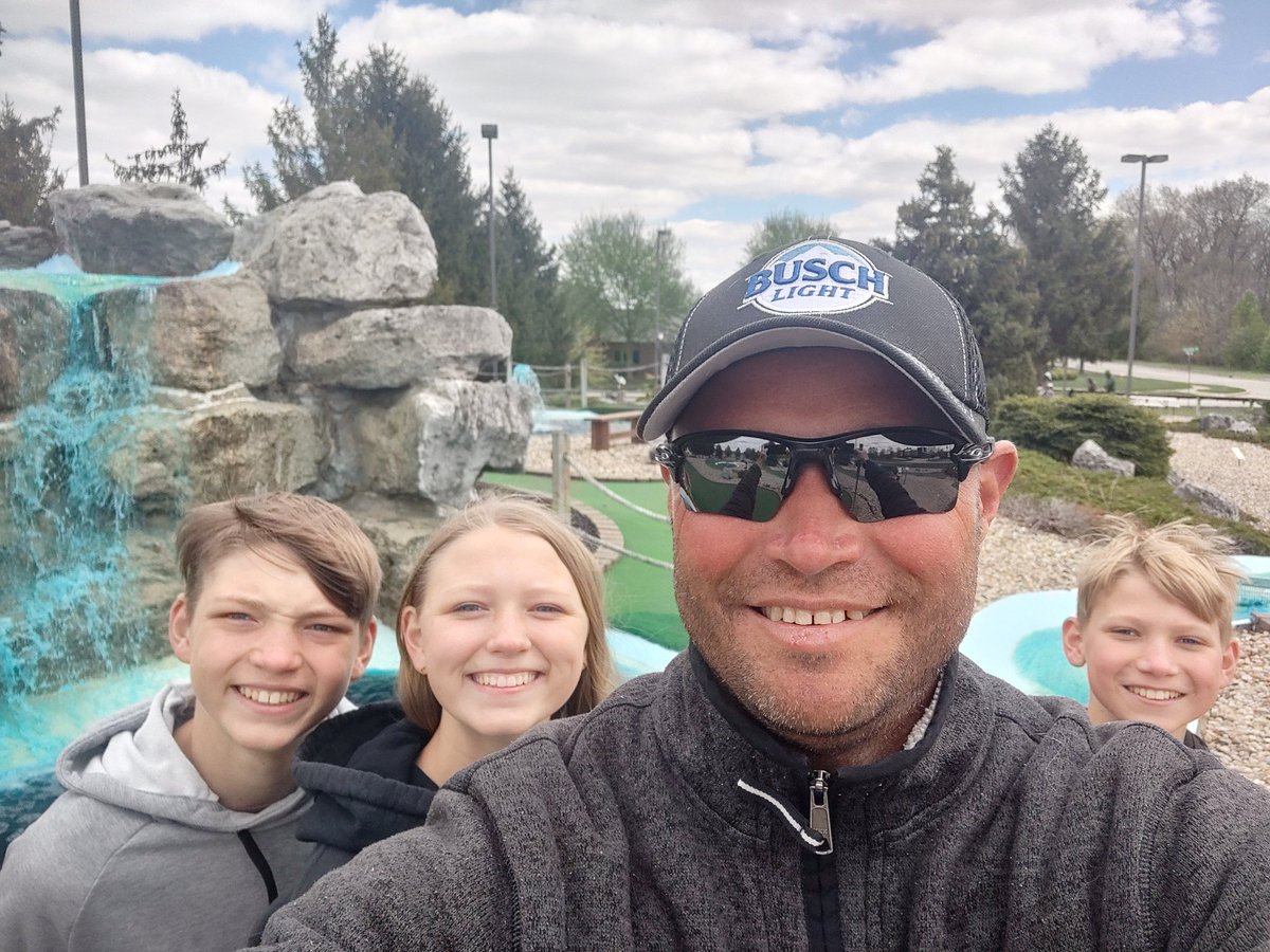 Mini golf with the kids