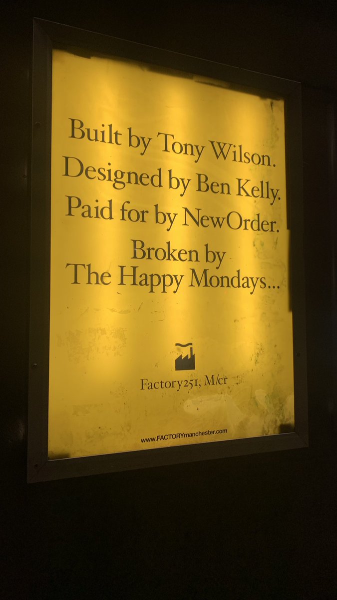 ElaineWITV's tweet image. So very true #factoryRecords #AnthonyHWilsom #Hacienda #Manchester