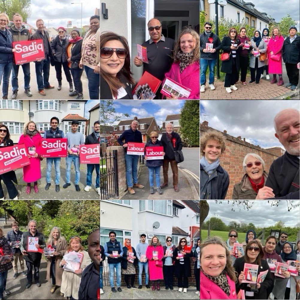 What a great turnout all over  SW London for <a href="/uklabour/">The Labour Party</a> today! 

Spreading the word in: 

✅Norbiton
✅Mortlake 
✅Hampton 
✅Heathfield
✅Teddington 
✅Hounslow Heath
✅Heston 
✅Hanworth 
✅Brentford 

🌹Vote <a href="/SadiqKhan/">Sadiq Khan</a> &amp; me on 2 May🌹