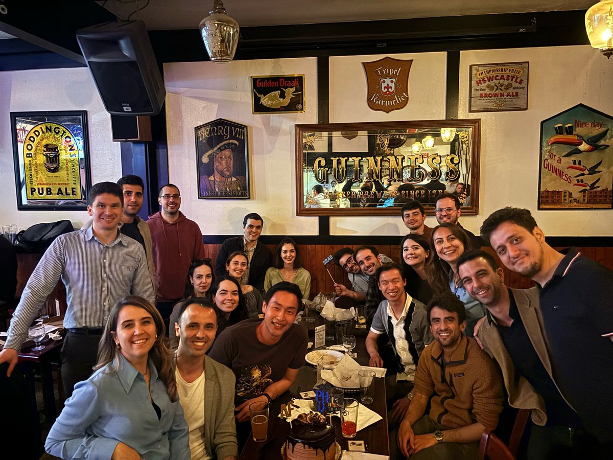 _serhatarslan_'s tweet photo. Of course, without good friends, it would be impossible to survive graduate school. I was very lucky to have lots of them. I wish I could fit all of their names into this tweet. Here is a photo of a subset of them from our defense celebration 😇 https://t.co/24tILm8S3q