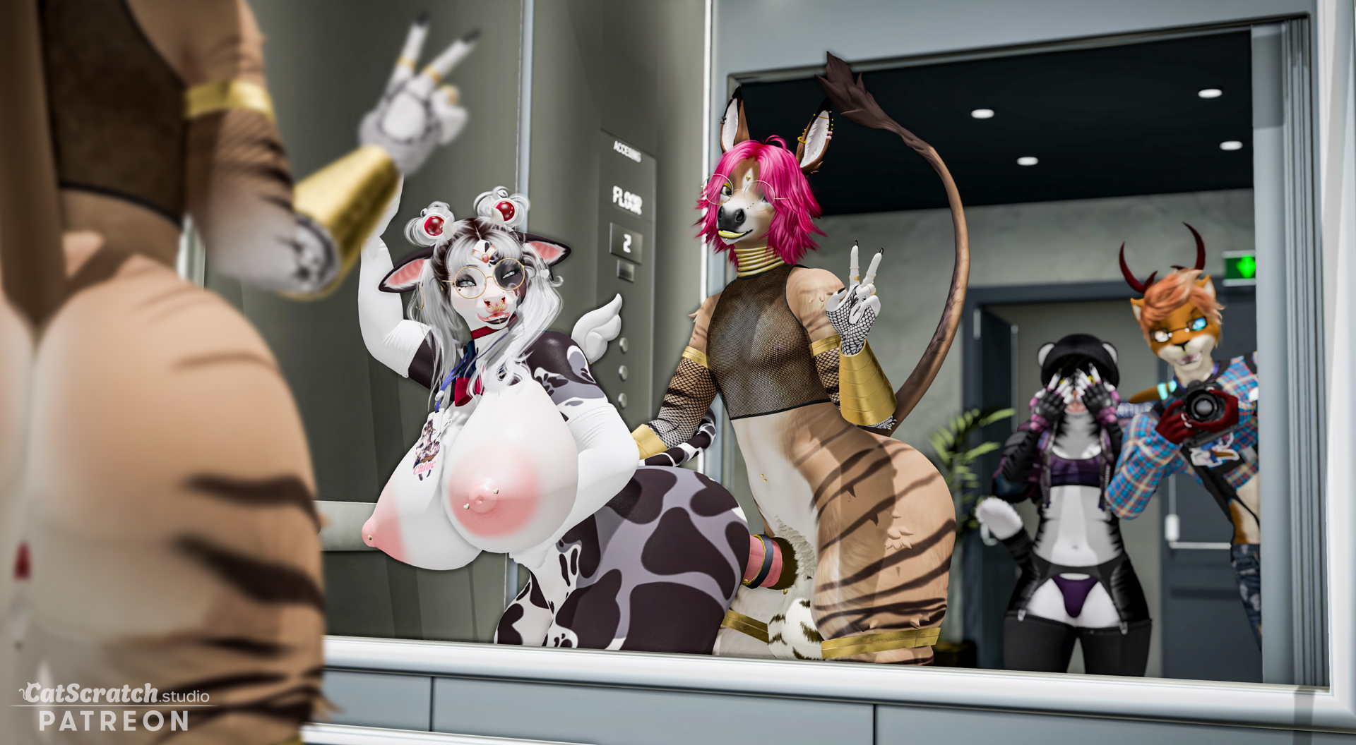 These elevators have a hard enough time staying functional without YOU TWO stress testing it! ft. @moommymilky + @DeirdreFang + @CatboyChaosAD https://t.co/urH17MX2lo
