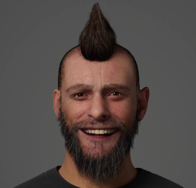 Why was my #3D #UnrealEngine5 #metahuman bald just like the real Mike? IDK! good question! Lets put a bunch of hair in the one spot thats been bear for YEARS...🤣 #UE5