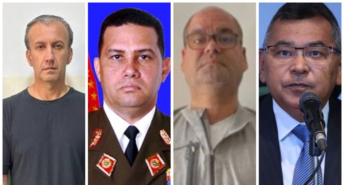 Simonovis's tweet photo. Por instrucciones de @NicolasMaduro SEBIN no participará en las investigaciones del caso El Aissami y su combo, entre otras cosas porque Samar López jugaba golf con  González López y  Néstor Reverol. 

 Aún cuando en alguna de las verborreas de Maduro ha elogiado a Cilia y CICPC la policía de Investigación Criminal con más experiencia y credibilidad tampoco tendrá acceso a indagar en el mega robo de El Aisssami y su banda. 

Los que llevaran las investigaciones será el  DGCIM, los no saben la diferencia entre un delito de lesiones y una estafa además perros cuidando carne. 

Lo bueno de esto es que el proceso de canibalismo del régimen seguirán apareciendo más carroña enchufados y suicidios.