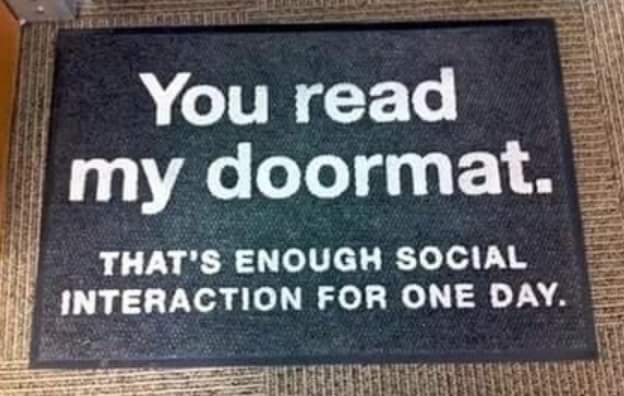 💜 #Fibromyalgia #MECFS #Spoonies #ChronicPain #MentalHealth #Disability #InvisibleIllness 💜
Where can I buy one of these Door Mats ⬇️ ? 🤔 🤣