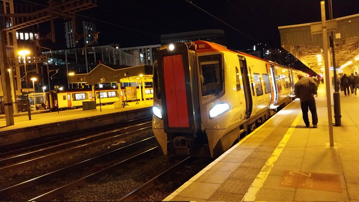 Arrived at Cardiff Central after a long day As usual, the bus takes me home