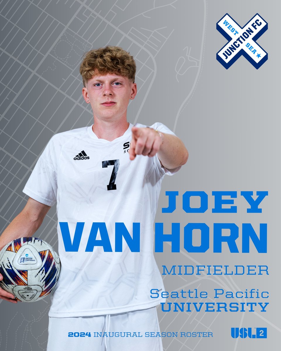 Welcome to Junction FC, Joey Van Horn! Joey joins West Seattle as a midfielder from Seattle Pacific University, where he earned Second Team All-GNAC honors in 2023. Originally from Powder Springs, GA, Joey V brings his talent to the West Side in 2024.
#WalkAllWays #USLLeagueTwo