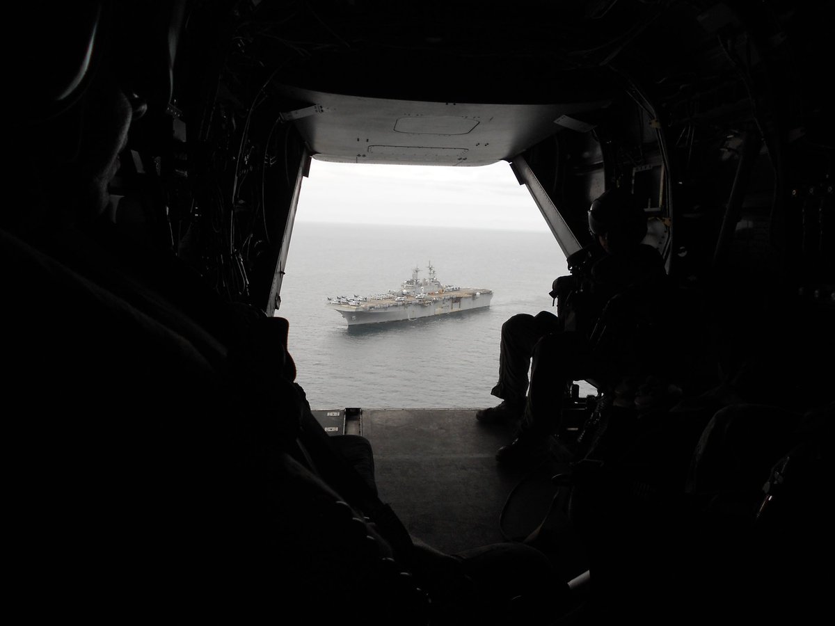 @DaleStarkA10 Fly off at Onslow Bay. USS KEARSARGE. 26 MEU home bound.