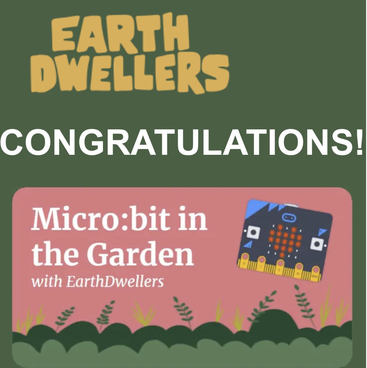 So excited for #EarthDwellers summer course, Micro:bit in the Garden through the Pathfinders Summer Institute 2024! Free for all public and public charter teachers and librarians - join me! PathfindersSummerInstitute @InfyFoundation @CodeJoyEdu @microbit_edu #InfyPathfinders