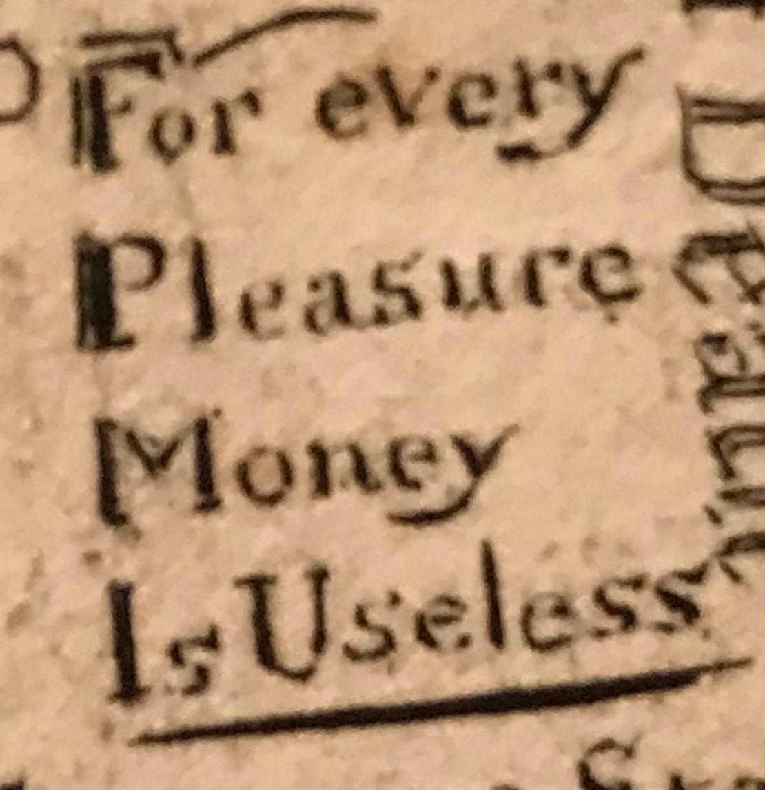 William Blake @FitzMuseum_UK “For every Pleasure Money Is Useless” #blake