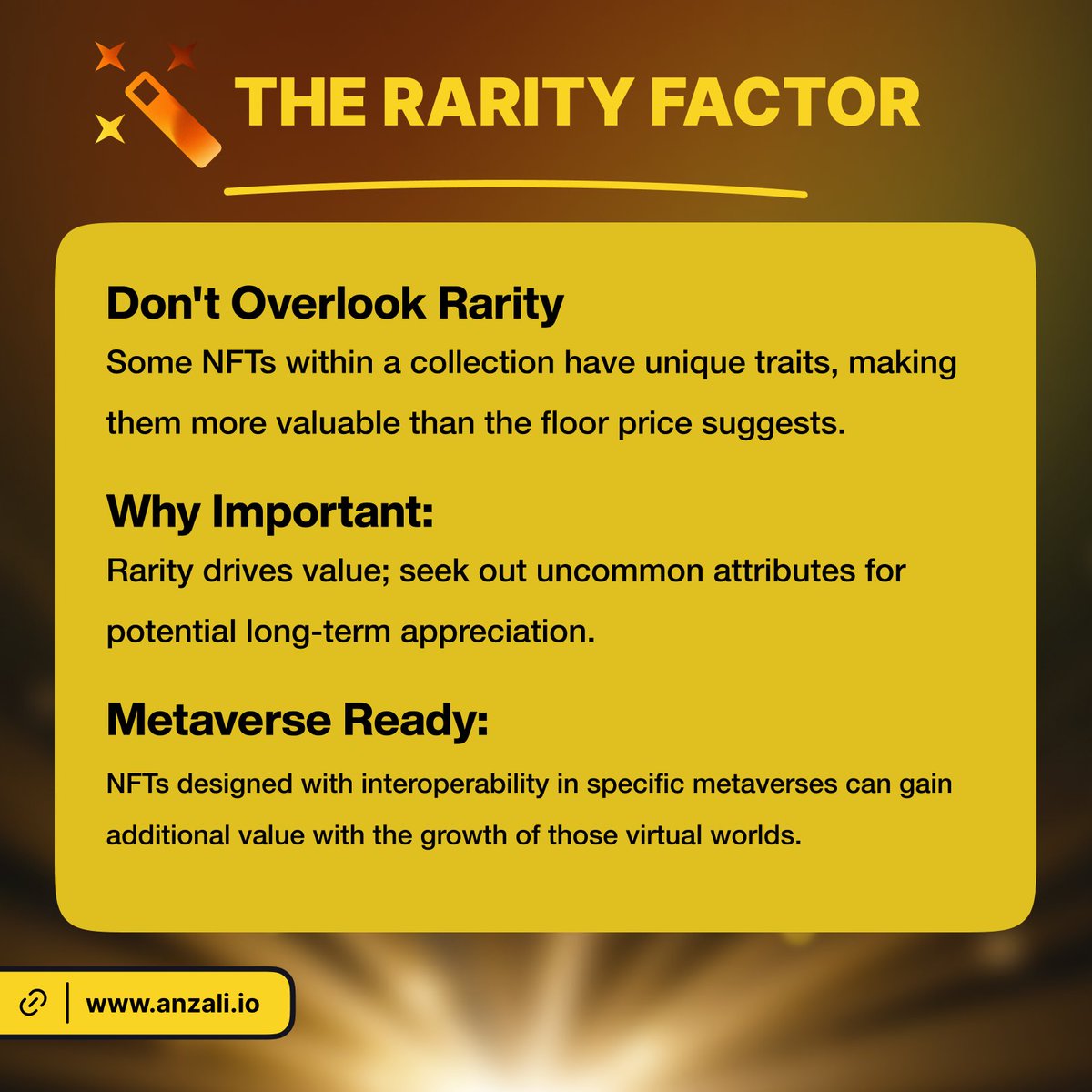 Want to be a savvy NFT collector?  Look beyond the floor price. Research rarity, artist reputation, and utility to uncover the best long-term buys. #NFT #NFTeducation #NFTknowledge #rarity #smartinvesting #digitalassets #cryptocurrency #blockchain #futureofart #NotFinancialAdvice