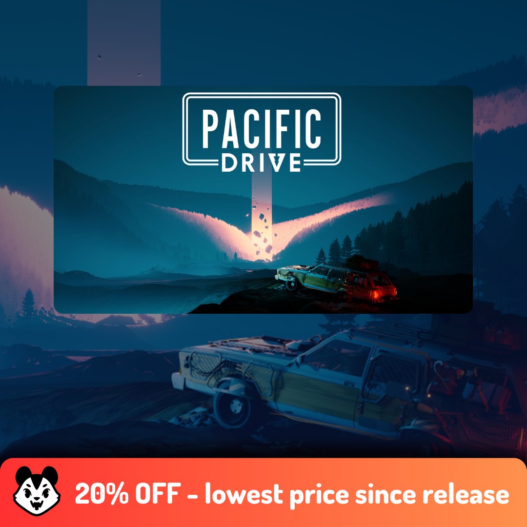 Pacific Drive is 20% off! Get it here store.playsum.live/product/8131c1… 😱 Survive surreal dangers in the Olympic Exclusion Zone 🔍 Unravel mysteries of the zone 🚗 Craft & customize your station wagon