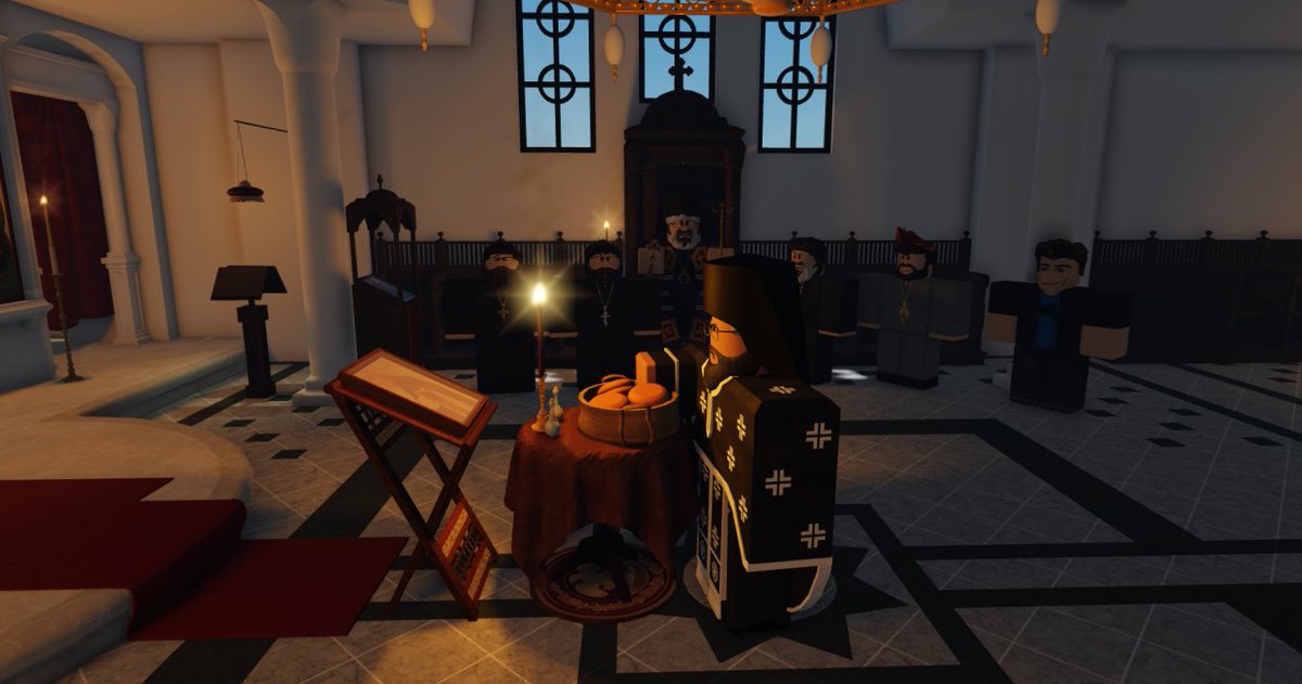 dokereq's tweet image. Visit in Serbian Orthodox Church of ROBLOX, 20/04/2024 🇷🇸