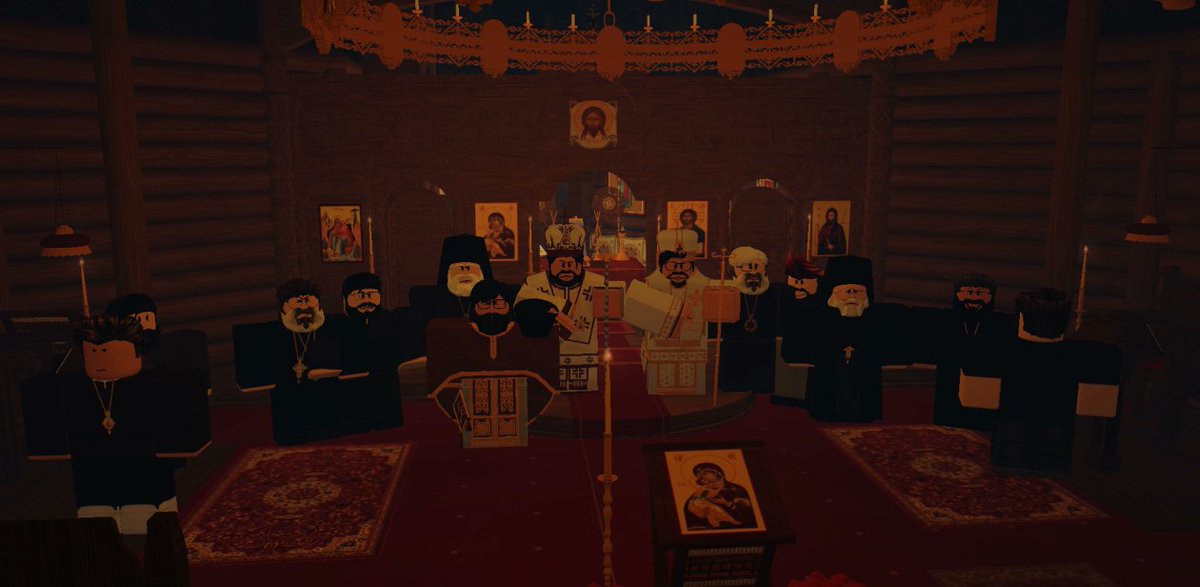 dokereq's tweet image. Visit in Serbian Orthodox Church of ROBLOX, 20/04/2024 🇷🇸